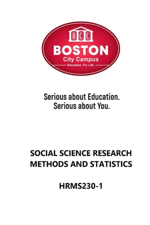 Social Science Research Methods and Statistics