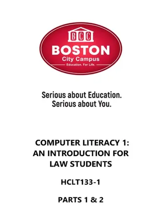 [PDF] Computer Literacy 1: An Introduction for Law Students by Kobus ...