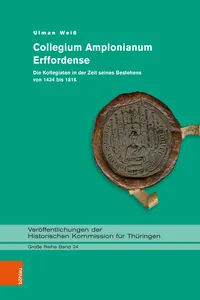 Collegium Amplonianum Erffordense_cover