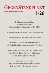 GegenStandpunkt 1-26_cover