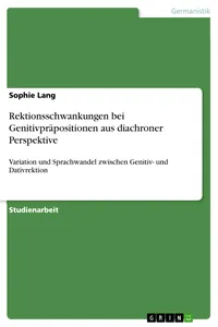 Rektionsschwankungen bei Genitivpräpositionen aus diachroner Perspektive_cover