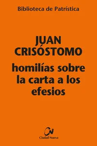 Homilías sobre la carta a los Efesios_cover