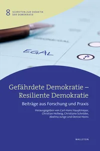Gefährdete Demokratie – Resiliente Demokratie_cover