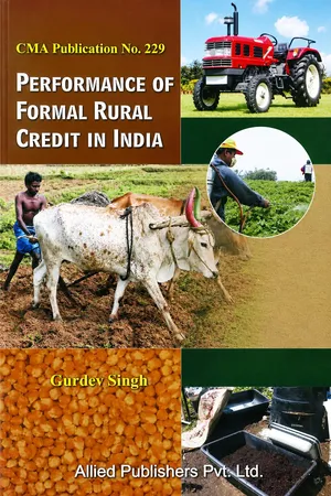 Performance of Formal Rural Credit in india