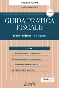 Guida Pratica Fiscale – Imposte Dirette Primo semestre 2026 – Sistema Frizzera