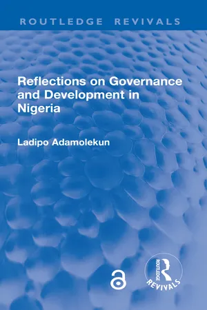 Reflections on Governance and Development in Nigeria