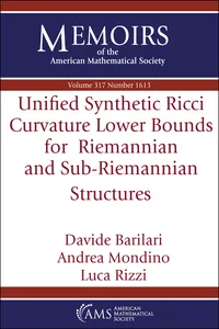 Unified Synthetic Ricci Curvature Lower Bounds for Riemannian and Sub-Riemannian Structures