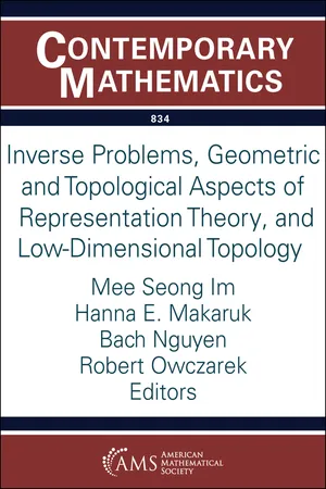 Inverse Problems, Geometric and Topological Aspects of Representation Theory, and Low-Dimensional Topology