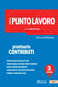 Il Punto Lavoro 3/2026 - Prontuario Contributi_cover