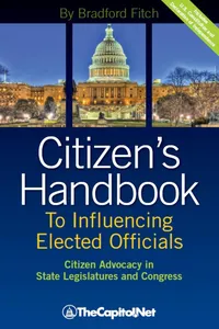 Citizen's Handbook to Influencing Elected Officials_cover