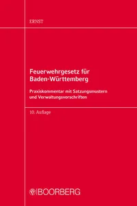 Feuerwehrgesetz für Baden-Württemberg_cover