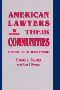 American Lawyers and Their Communities_cover