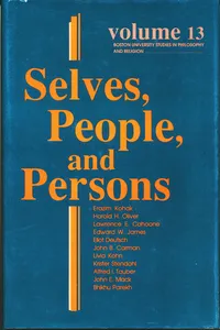 Selves, People, And Persons_cover