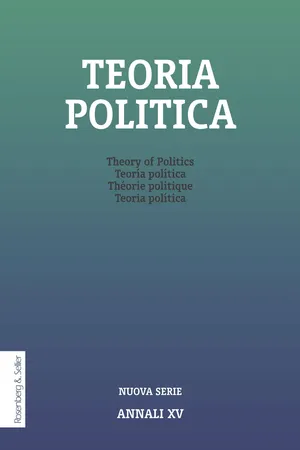 Teoria politica XV (2025)