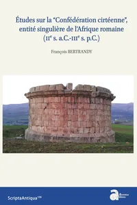 Études sur la “Confédération cirtéenne”, entité singulière de l'Afrique romaine_cover