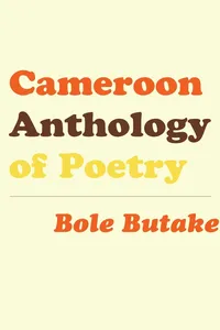 Cameroon Anthology of Poetry_cover