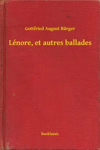 Lénore, et autres ballades_cover