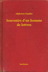 Souvenirs d'un homme de lettres_cover