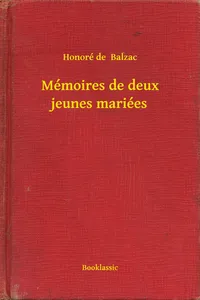 Mémoires de deux jeunes mariées_cover