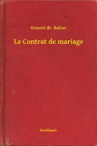 Le Contrat de mariage_cover