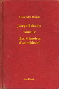 Joseph Balsamo - Tome IV_cover