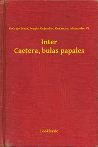 Inter Caetera, bulas papales_cover