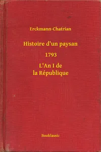 Histoire d'un paysan - 1793 - L'An I de la République_cover