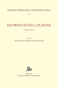 Dai Presocratici a Platone_cover