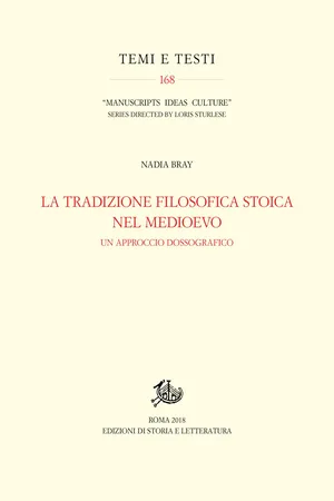 La tradizione filosofica stoica nel Medioevo