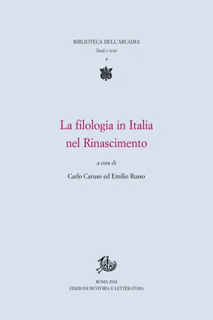 La filologia in Italia nel Rinascimento