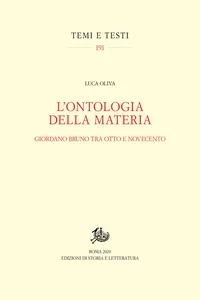 L'ontologia della materia_cover