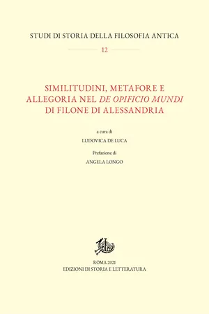 Similitudini, metafore e allegoria nel De opificio mundi di Filone di Alessandria