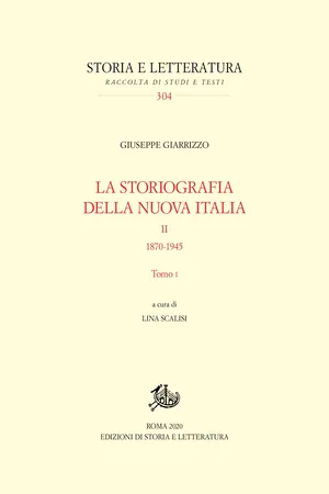 La storiografia della nuova Italia. II