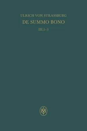 De summo bono. Liber III, Tractatus 1–3