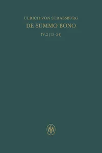 De summo bono. Liber IV, Tractatus 2,15–24