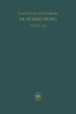 De summo bono. Liber IV, Tractatus 2,15–24