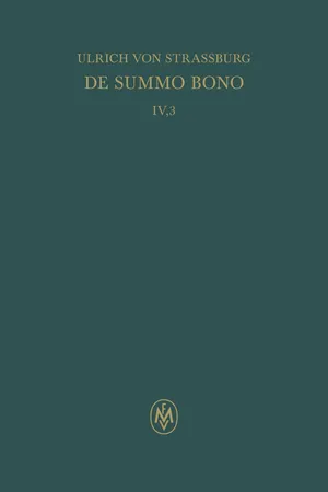 De summo bono. Liber IV, Tractatus 3