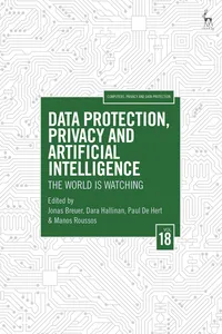 Data Protection, Privacy and Artificial Intelligence, Volume 18_cover