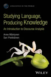 Studying Language, Producing Knowledge_cover