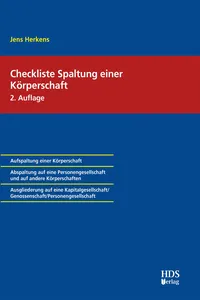 Checkliste Spaltung einer Körperschaft_cover