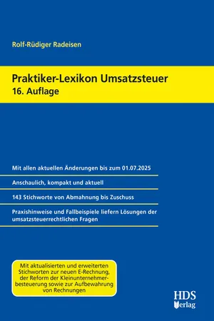 Praktiker-Lexikon Umsatzsteuer
