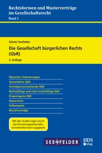 Die Gesellschaft bürgerlichen Rechts_cover