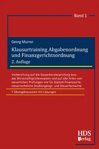 Klausurtraining Abgabenordnung und Finanzgerichtsordnung_cover