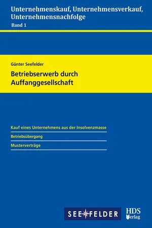 Betriebserwerb durch Auffanggesellschaft