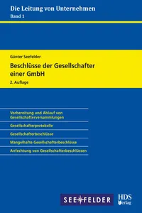 Beschlüsse der Gesellschafter einer GmbH_cover