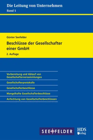 Beschlüsse der Gesellschafter einer GmbH