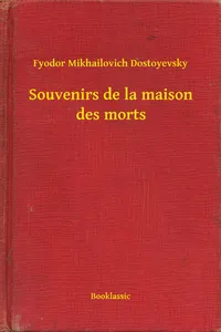 Souvenirs de la maison des morts_cover