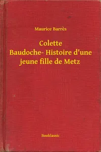 Colette Baudoche- Histoire d'une jeune fille de Metz_cover