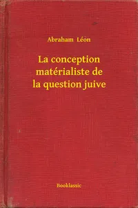 La conception matérialiste de la question juive_cover