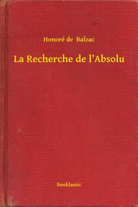 La Recherche de l'Absolu_cover